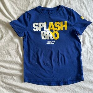 Under Armour Blue 'Splash Bro' T-Shirt, Size XS
